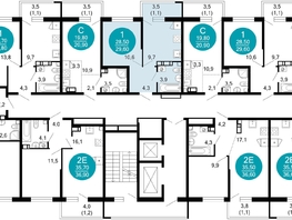 Продается 1-комнатная квартира ЖК Флора, 4 этап, 29.6  м², 13121680 рублей