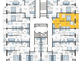 Продается 1-комнатная квартира ЖК Зеленодар, литера 7, 43.7  м², 5833950 рублей