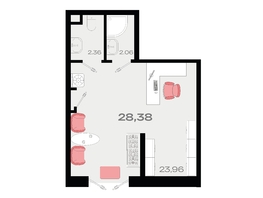 Продается Офис ЖК Римские каникулы, литера 1, 28.6  м², 6896340 рублей