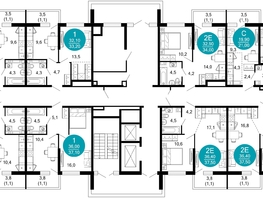 Продается 1-комнатная квартира ЖК Лестория, дом 4, 25.1  м², 11410460 рублей