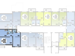 Продается 2-комнатная квартира ЖК Романовский, литера 1, 55.36  м², 5879232 рублей