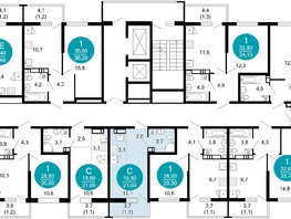 Продается 1-комнатная квартира ЖК Лестория, дом 1, 21  м², 12707100 рублей