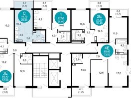 Продается 1-комнатная квартира ЖК Лестория, дом 5, 20.8  м², 9763520 рублей