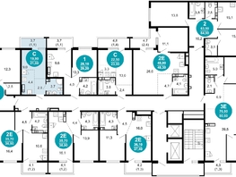 Продается 1-комнатная квартира ЖК Лестория, дом 5, 21  м², 9888900 рублей