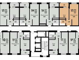 Продается 1-комнатная квартира ЖК Славянка, литера 10, 37.47  м², 5432000 рублей