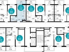 Продается 1-комнатная квартира ЖК Лестория, дом 6, 20.3  м², 10261650 рублей