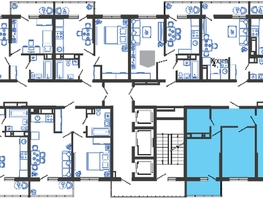 Продается 2-комнатная квартира ЖК Облака-3, дом 1, 56.2  м², 9598960 рублей