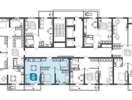 Продается 2-комнатная квартира ЖК Облака-2, блок секция 4-8, 51.9  м², 9809100 рублей