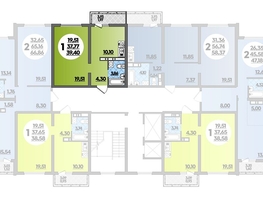 Продается 1-комнатная квартира ЖК Город у моря, литер 17, 39.4  м², 6343400 рублей