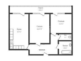 Продается 2-комнатная квартира Ярославская ул, 57.7  м², 8300000 рублей