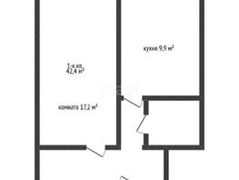 Продается 1-комнатная квартира Круговая ул, 42.4  м², 6250000 рублей