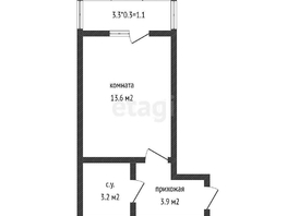 Продается Студия ЖК Открытие, 24.7  м², 3100000 рублей