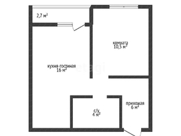 Продается 1-комнатная квартира ЖК Дыхание, литер 15, 36.5  м², 3600000 рублей