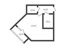 Продается Студия ЖК Открытие, 32.6  м², 3600000 рублей