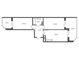 Продается 2-комнатная квартира ЖК Любимово, 16 квартал литер 1, 59.1  м², 7800000 рублей