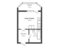 Продается Студия ЖК Светлоград, литера 16, 17.8  м², 3000000 рублей