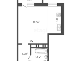 Продается Студия ЖК Открытие, 27.5  м², 3200000 рублей