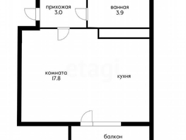 Продается Студия ЖК Клубный квартал Европа, 5, литера 6, 25.3  м², 3000000 рублей