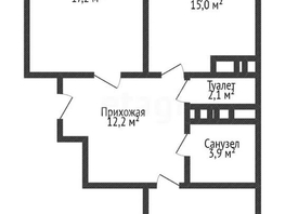 Продается 2-комнатная квартира ЖК На Стахановской, литера 10, 69.9  м², 9900000 рублей