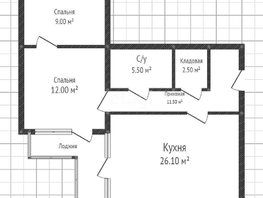 Продается 1-комнатная квартира Вологодская ул, 66  м², 5900000 рублей