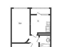 Продается 1-комнатная квартира ЖК Все Свои VIP, литера 6, 39.7  м², 8800000 рублей