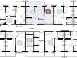 Продается 2-комнатная квартира ЖК Отражение, 1 очередь литера 1, 55.87  м², 7698886 рублей