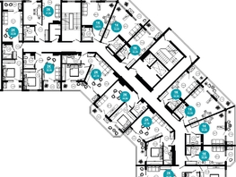 Продается 1-комнатная квартира АО Нескучный сад, корпус 1, 34.4 м², 41238720 рублей