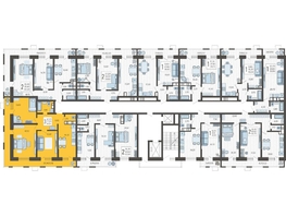 Продается 3-комнатная квартира ЖК Небо, литера 5, 84.1 м², 11821950 рублей