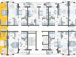 Продается 3-комнатная квартира ЖК Режиссёр, литера 4, 92.48  м², 14260416 рублей