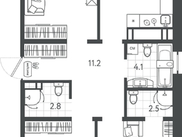 Продается 3-комнатная квартира ЖК Все Свои VIP, литера 4, 89.05  м², 21720000 рублей