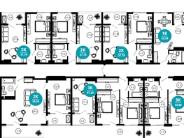 Продается 2-комнатная квартира АО Нескучный сад, корпус 1, 38.3 м², 37884730 рублей