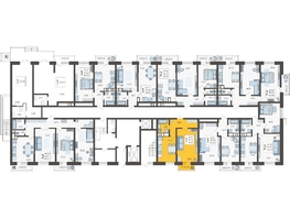 Продается 1-комнатная квартира ЖК Небо, литера 7, 41.9  м², 6997300 рублей