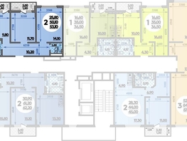 Продается 2-комнатная квартира ЖК Парк у дома, литера 8.3, 53.1 м², 10051830 рублей