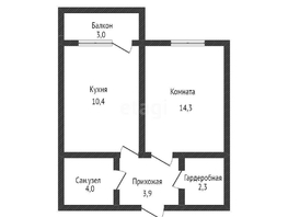 Продается 1-комнатная квартира Константиновская ул, 35.2  м², 4350000 рублей