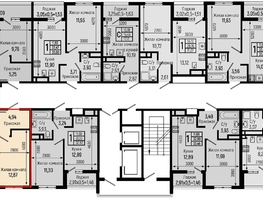 Продается 1-комнатная квартира ЖК Botanica Hills (Ботаника Хилс), литера 1, 38.39  м², 11768000 рублей