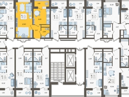 Продается 1-комнатная квартира ЖК Кислород, корпус 1, 39  м², 16906500 рублей