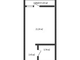 Продается 1-комнатная квартира Курортный Поселок ул, 21.4  м², 2400000 рублей