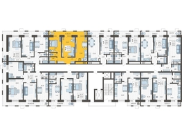 Продается 2-комнатная квартира ЖК Небо, литера 5, 59.6 м², 9514440 рублей