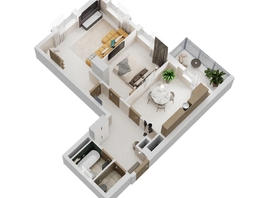 Продается 2-комнатная квартира ЖК Золотой Берег, литер 3, 58.74  м&sup2;, 11789118 рублей