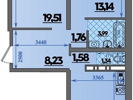 Продается 2-комнатная квартира ЖК Город у моря, литера 21, 66.66 м², 9045762 рублей