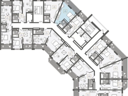 Продается 1-комнатная квартира АО Нескучный сад, корпус 1, 34.3  м², 40935200 рублей