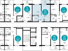Продается 1-комнатная квартира ЖК Лестория, дом 2, 35.7 м², 16878960 рублей