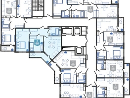 Продается 2-комнатная квартира ЖК Облака-3, дом 1, 56.8 м², 10820400 рублей