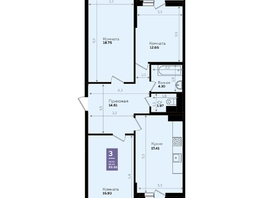 Продается 3-комнатная квартира ЖК Левада, литера 8, 86.5 м², 9436364 рублей