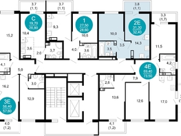 Продается 1-комнатная квартира ЖК Лестория, дом 5, 32.4 м², 14272200 рублей