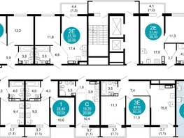 Продается 1-комнатная квартира ЖК Лестория, дом 1, 37.9 м², 21246740 рублей