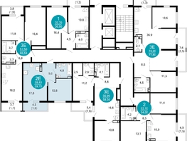 Продается 1-комнатная квартира ЖК Лестория, дом 1, 39.7 м², 19889700 рублей