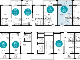 Продается 1-комнатная квартира ЖК Лестория, дом 2, 26.5 м², 15136800 рублей