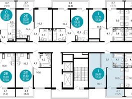 Продается 1-комнатная квартира ЖК Лестория, дом 4, 37 м², 17545400 рублей