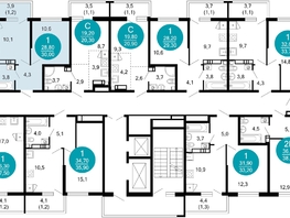 Продается 1-комнатная квартира ЖК Лестория, дом 6, 30 м², 14943000 рублей